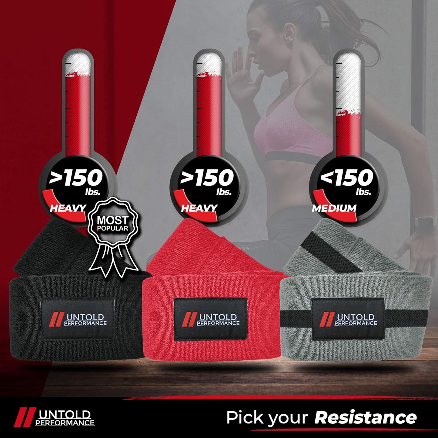 Premium Heavy Resistance Bands for Strength Training & Glute Workouts - Durable Hip Bands for Fitness & Flexibility Exercises