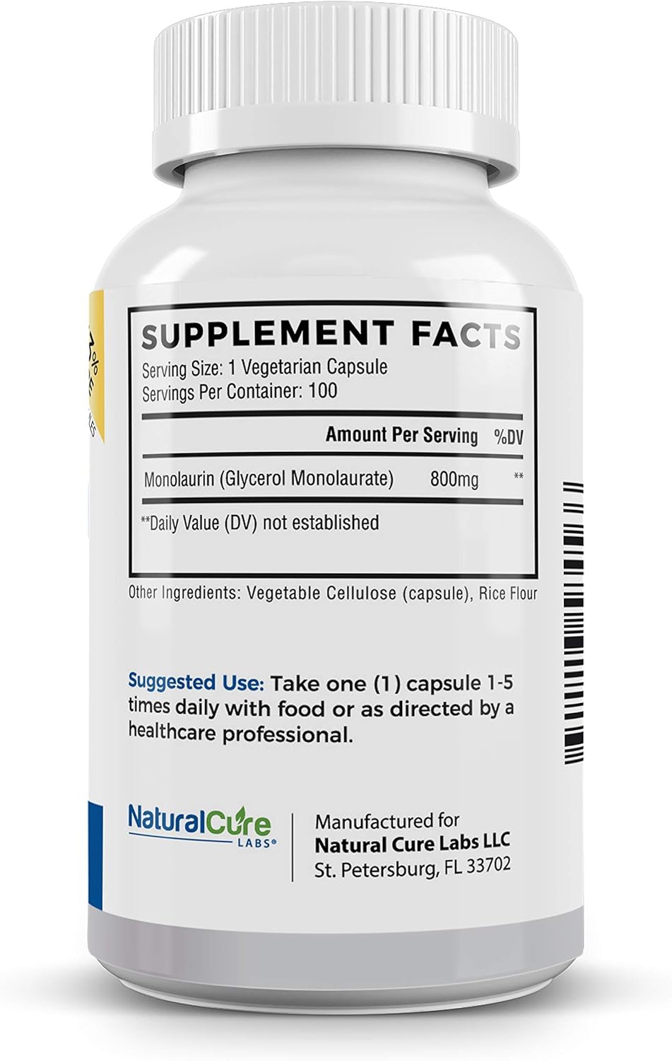 Premium Immune Support Bundle: Monolaurin 800mg (2 Pack) + L-Lysine Supplement