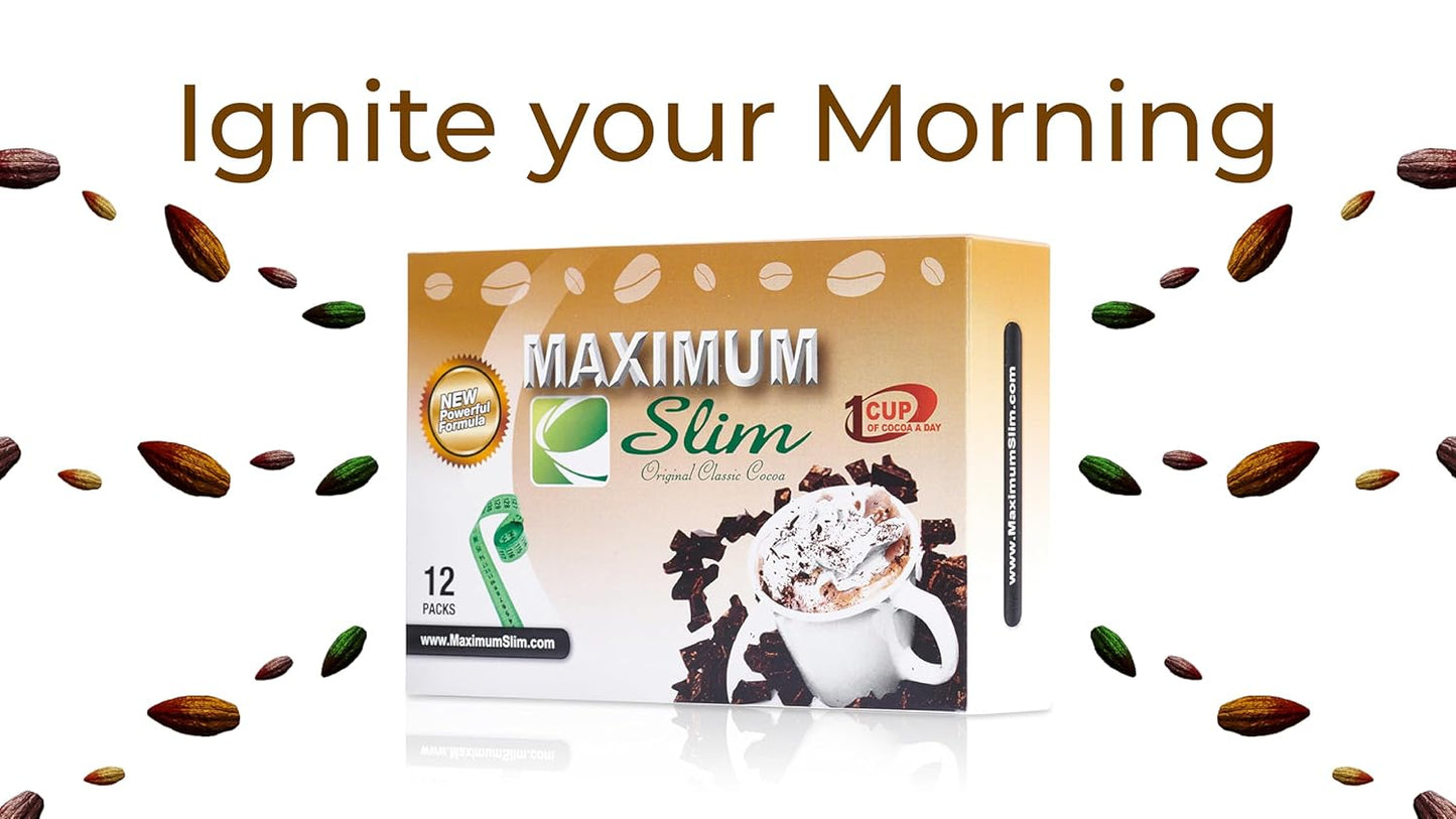 Premium Instant Cocoa with Natural Herbal Extracts for Energy & Vitality - Creamy & Delicious 4-in-1 Formula for Maximum Satisfaction & Taste - USA Made, 30 Ct - No Side Effects