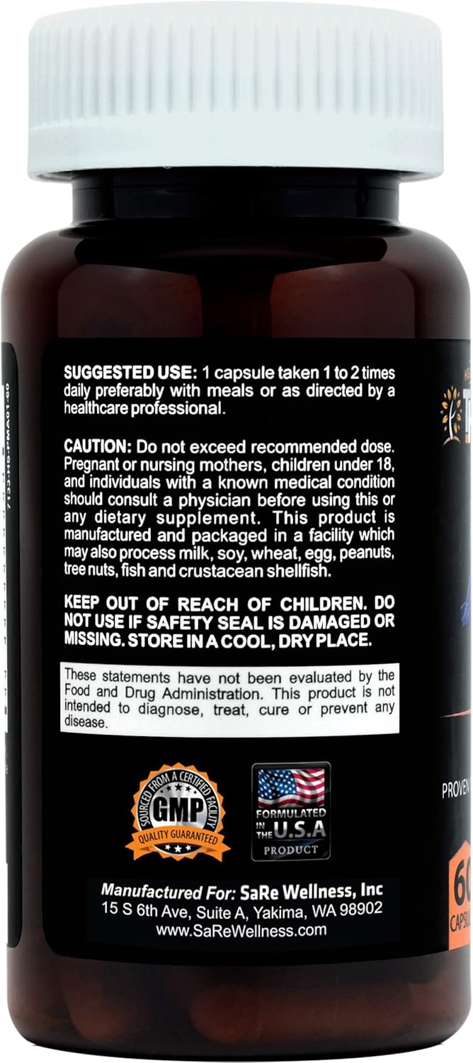 Premium Joint Support Supplement with Ginger, Turmeric, Hyaluronic Acid, and More - 60 Capsules