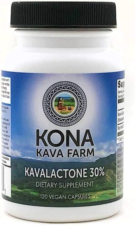 Premium Kava Extract Capsules with 30% Kavalactone - 120 Capsules