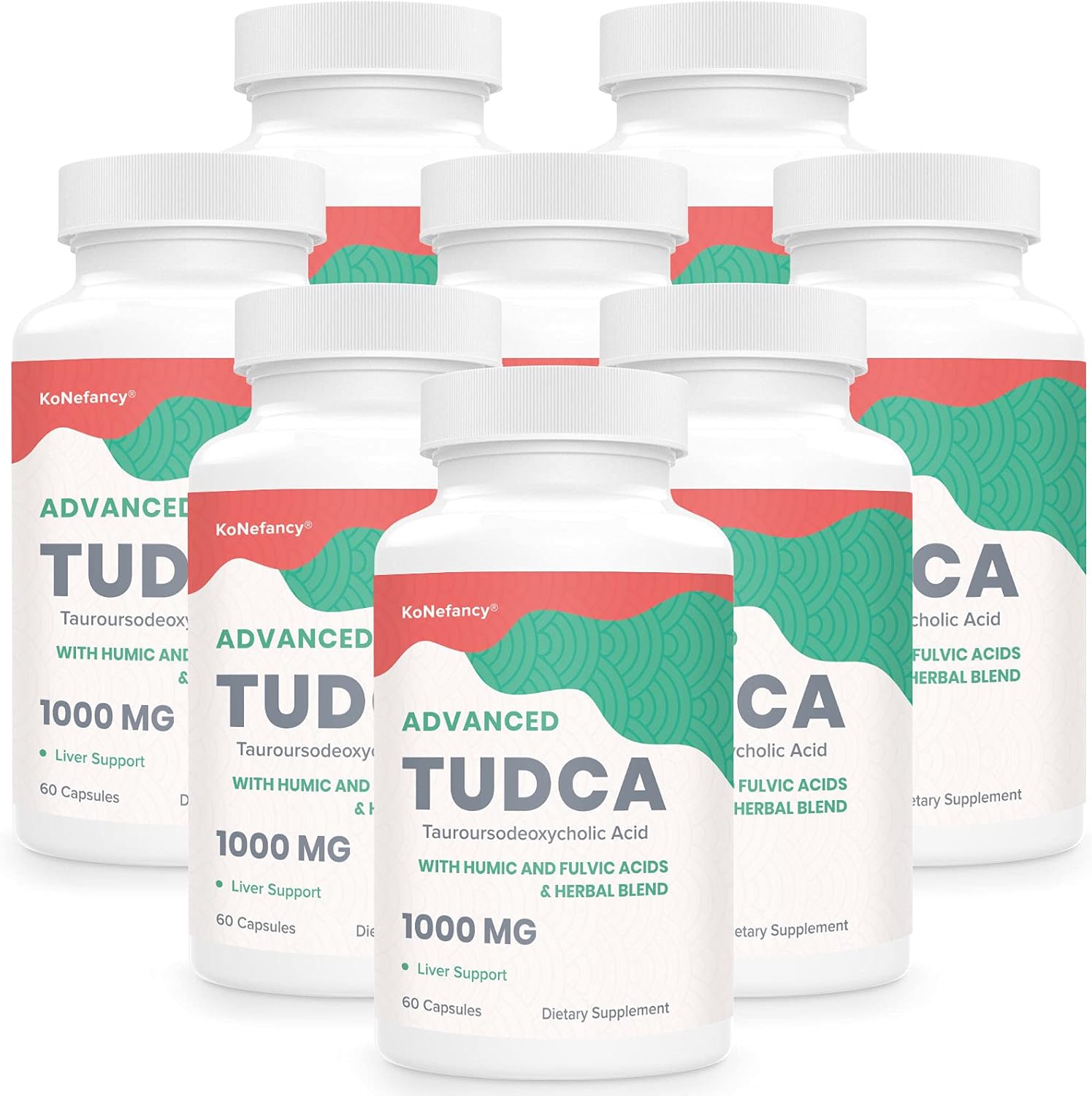 Premium KoNefancy TUDCA Liver Support Supplement - 1000mg, 480 Vegan Capsules, Milk Thistle Blend for Digestive Health