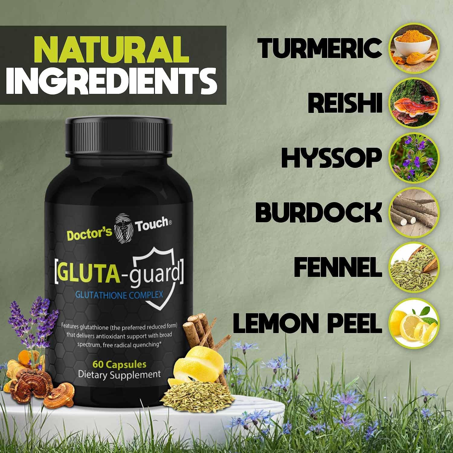 Premium Liposomal Glutathione Capsules for Energy, Brain Support, and Skin Health - Doctor's Formulated Maximum Absorption Supplement