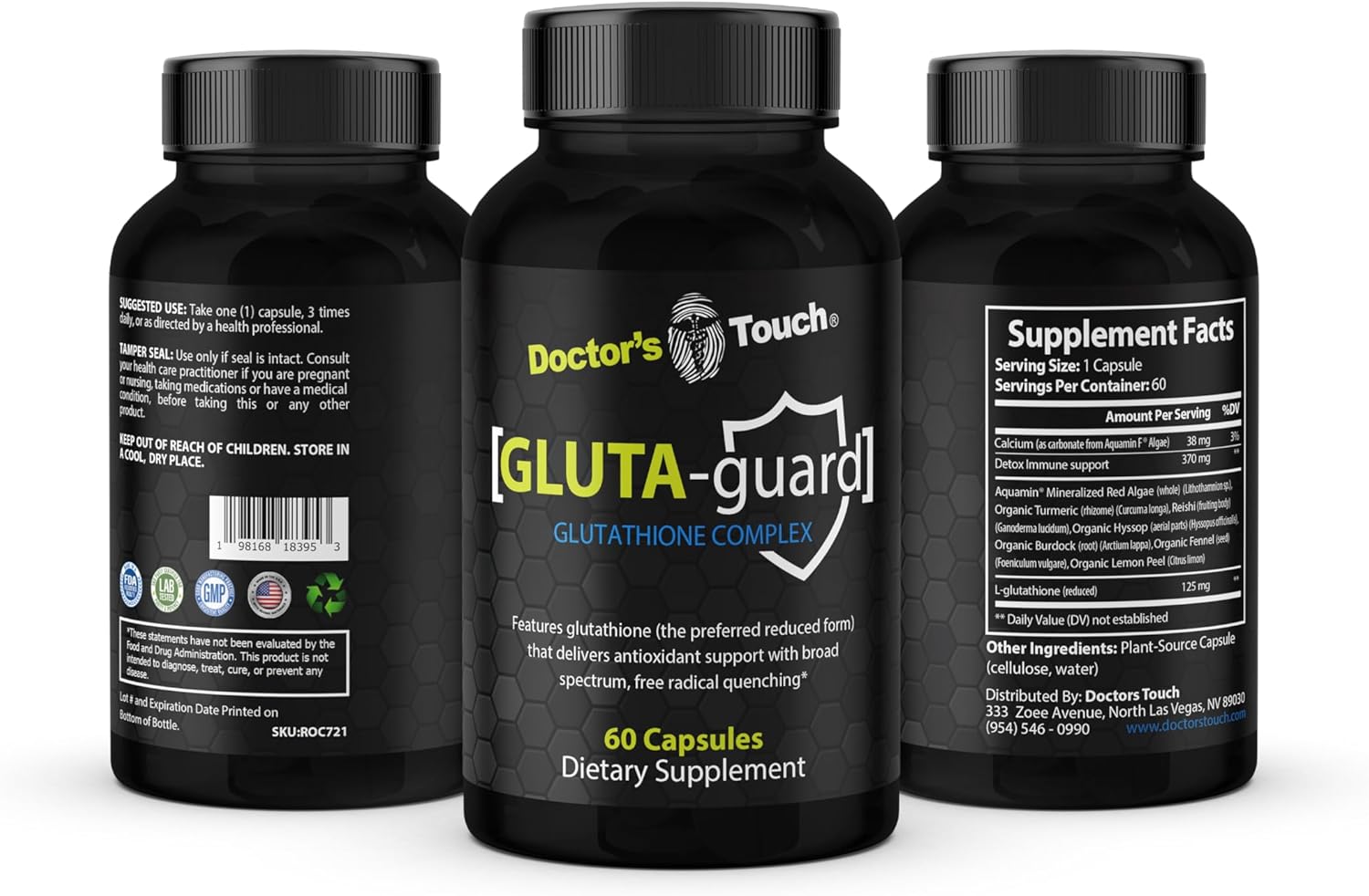 Premium Liposomal Glutathione Capsules for Energy, Brain Support, and Skin Health - Doctor's Formulated Maximum Absorption Supplement