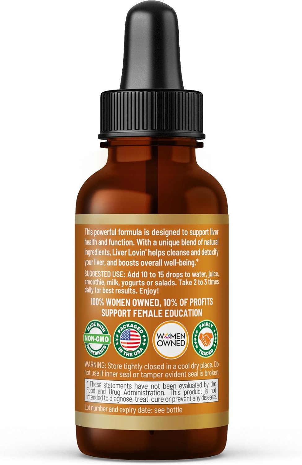 Premium Liver Cleanse Detox Herbal Health Formula 1oz - Liver Vitamin Liquid Drops with Milk Thistle & Organic Herbs - Limpieza De Higado Graso - 1 Bottle