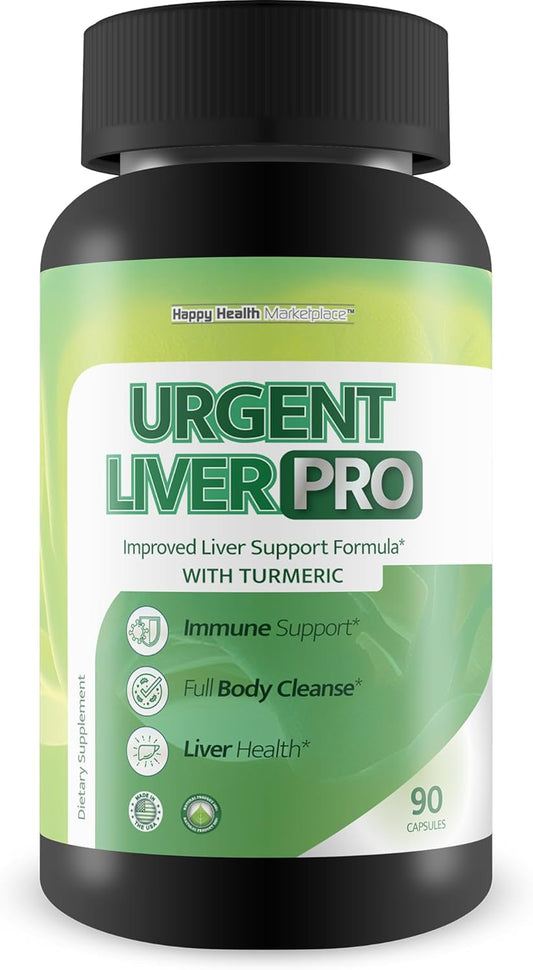 Premium Liver Health Supplement for Men and Women - Natural Herbal Liver Support Formula - Promotes Liver Health and Function - Happy Health Marketplace Liver Pro