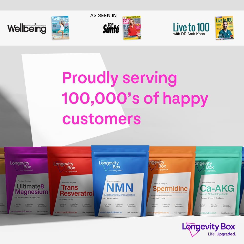 Premium Longevity Box Super Greens Powder - 100 Ingredients | 300g, 30 Servings | Vegan & Vegetarian | Rich in Vitamins & Minerals