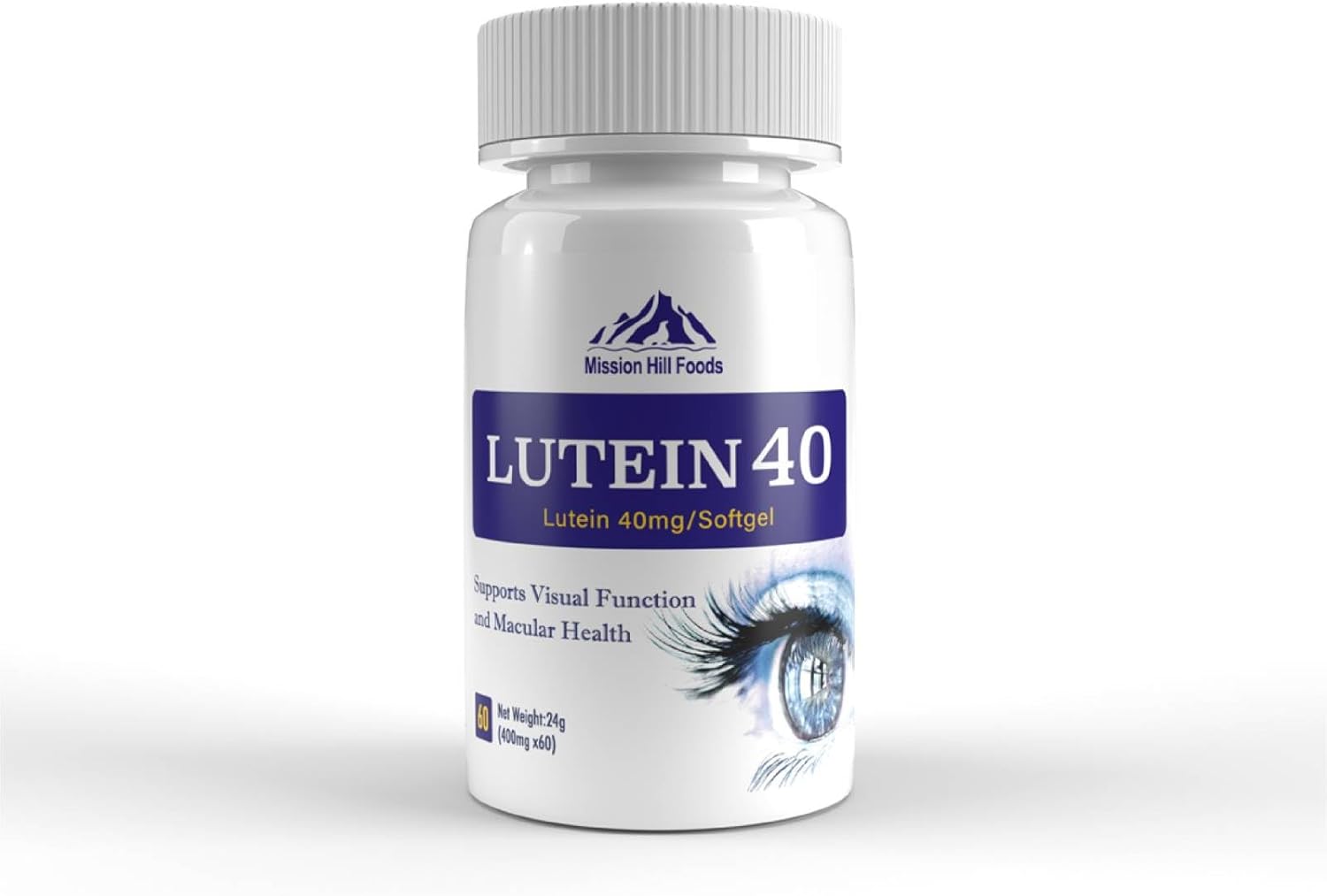 Premium Lutein & Zeaxanthin Eye Health Supplement - 40mg Softgels (2 Bottles, 4 Month Supply) | Vitamin Pills for Eyes | Non-GMO & Gluten Free