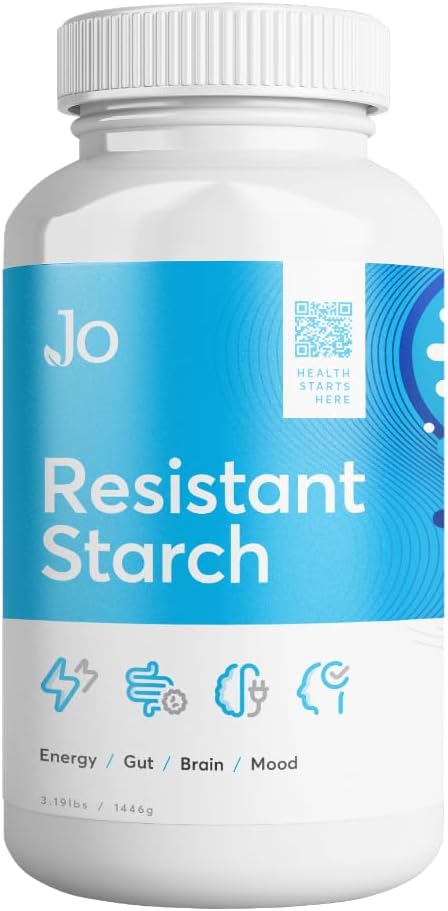 Premium Maize-Derived Resistant Starch Powder for Energy, Gut Health, and Butyrate Production - Lectin-Free Fiber Supplement (3LB)