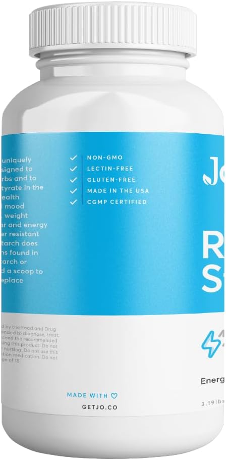 Premium Maize-Derived Resistant Starch Powder for Energy, Gut Health, and Butyrate Production - Lectin-Free Fiber Supplement (3LB)