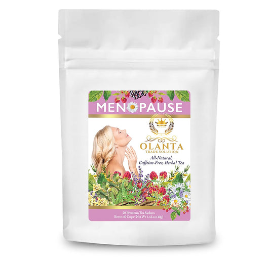 Premium Menopause Tea Blend for Women's Wellness - Hormone Balance Support with Natural Relief for Menopause Symptoms - 20 Tea Sachets by Olanta Trade Solution