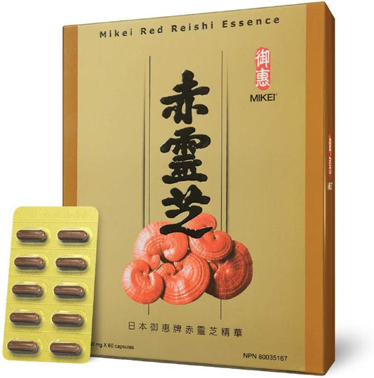Premium Mikei Red Reishi Capsules - 60 Count