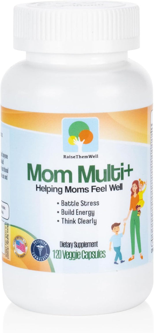 Premium Mom Multi+ Multivitamin for Women | 120 Vegetarian Capsules