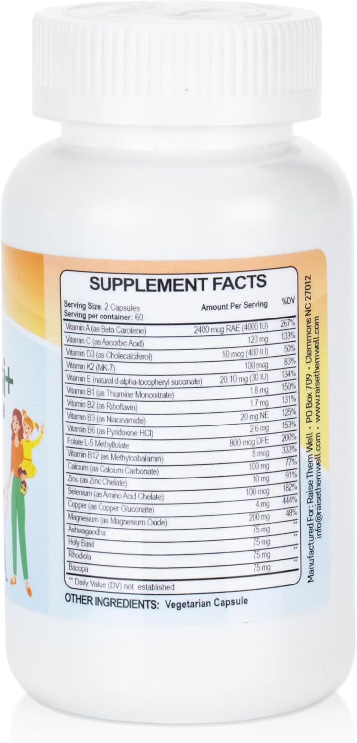 Premium Mom Multi+ Multivitamin for Women | 120 Vegetarian Capsules