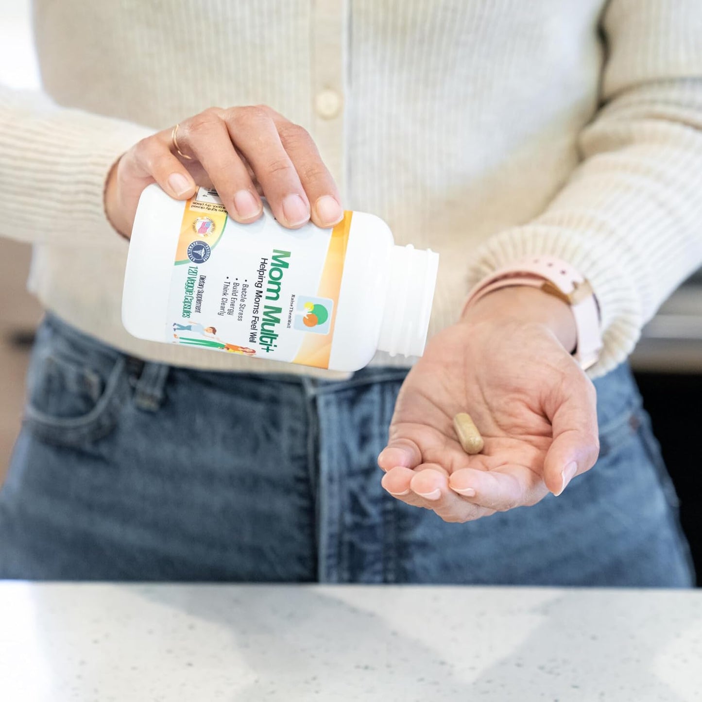 Premium Mom Multi+ Multivitamin for Women | 120 Vegetarian Capsules