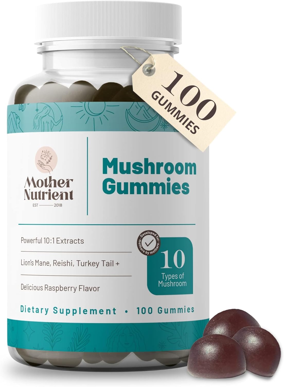 Premium Mother Nutrient Bundle: Grass-Fed Beef Liver Capsules & Mushroom Gummies - Non-GMO Daily Supplements