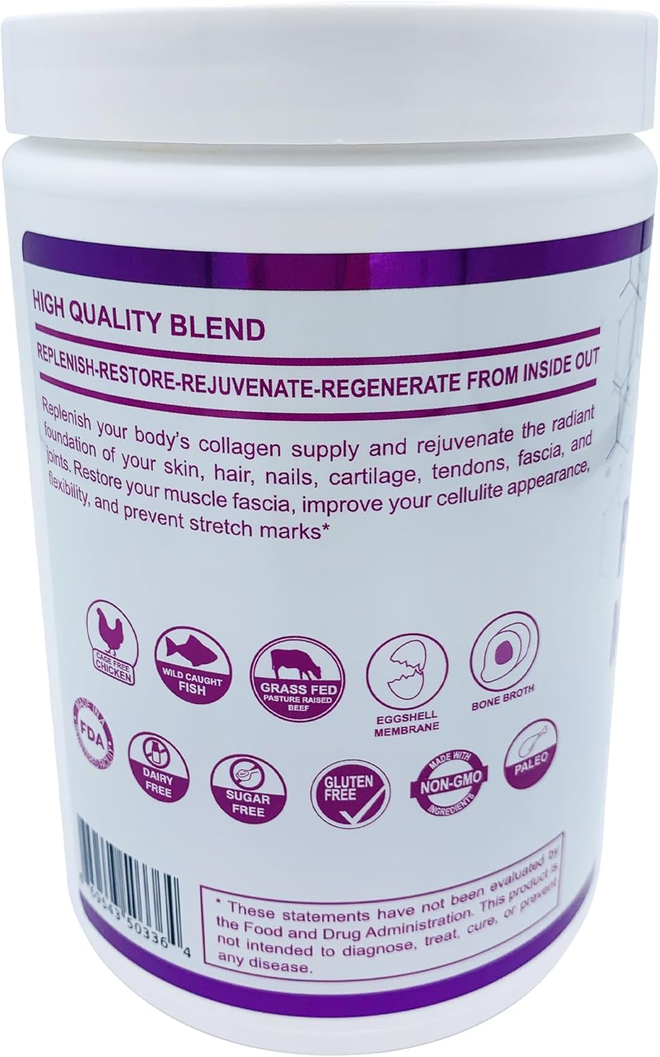 Premium Multi Collagen Powder for MOMOF4TRANSFORM - Type 1, 2, 3, 5, 10 - Sugar-Free, Keto-Friendly - 10.58 Oz