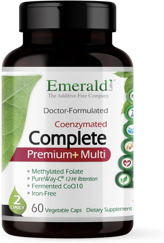 Premium Multivitamin with Digestive & Immune Support - 60 Vegetable Capsules - Vitamin C, B Vitamin Complex, Albion Chelated Zinc - 30-Day Supply