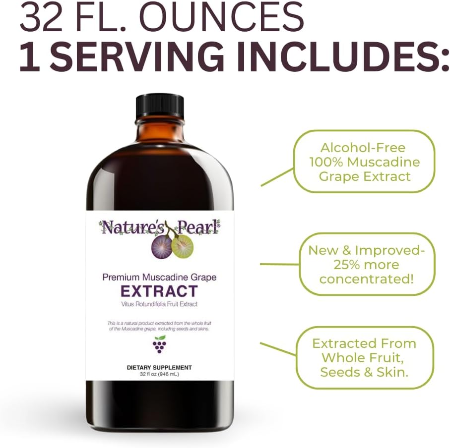 Premium Muscadine Grape Extract Herbal Supplement - Gluten Free by Youngevity Nature's Pearl