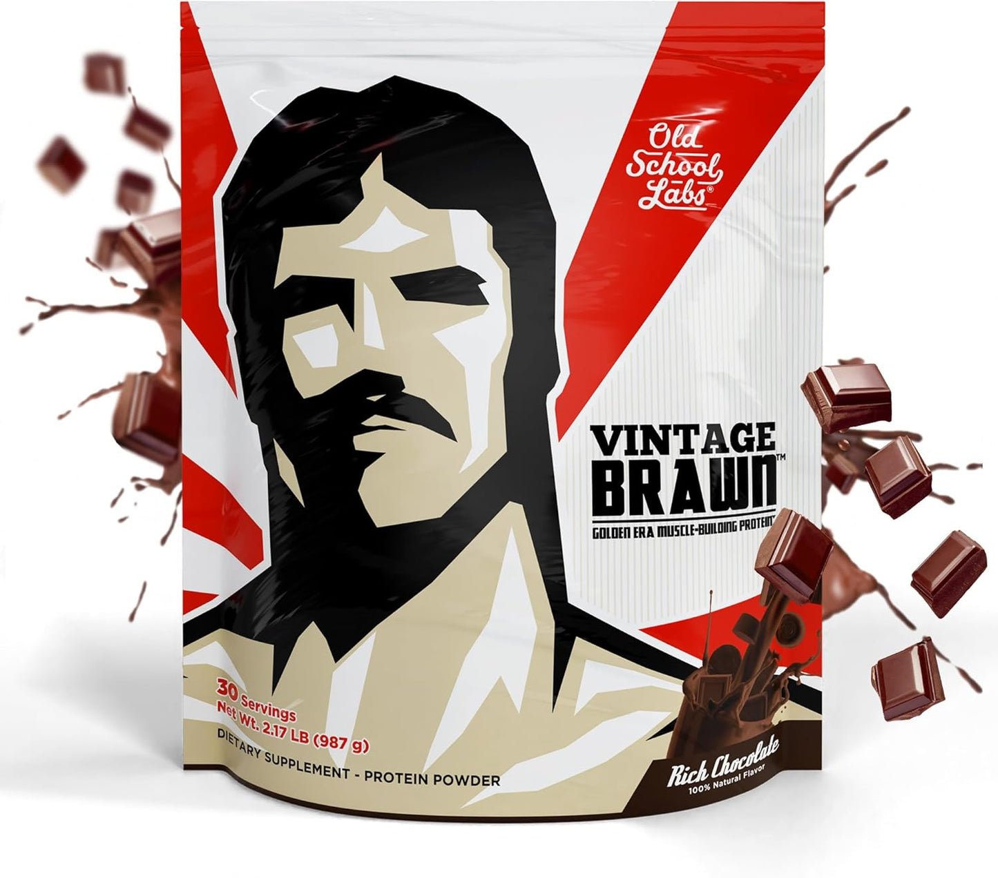 Premium Muscle-Building Protein Powder Isolate for Men & Women - Post-Workout Recovery Drink - Rich Chocolate Flavor - 2.1 Lbs. - BoostGo Australia