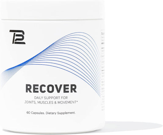Premium Natural Recovery Supplement for Muscle & Joint Health with Tart Cherry, Egg Membrane, Curcumin, and Boswellia