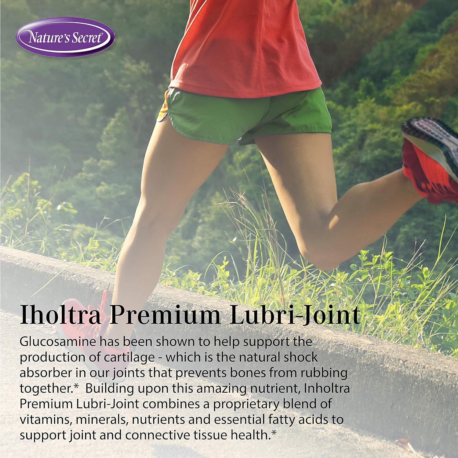 Premium Nature's Secret Inholtra Lubri-Joint Supplement - Fast-Acting Joint Health with Vitamins & Omega Fatty Acids - 120 Softgels