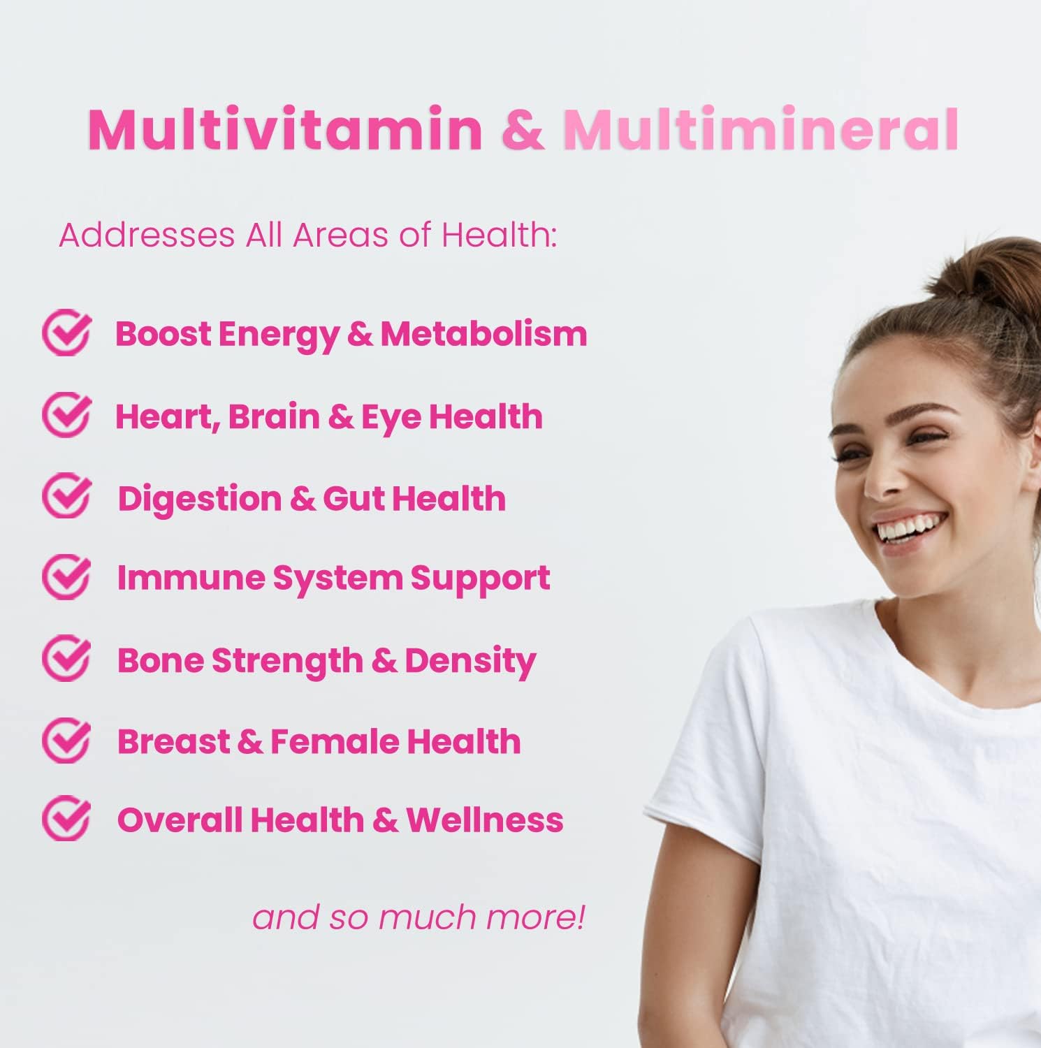 Premium NutraChamps Women's Vegan Multivitamin with Biotin, Essential Vitamins, Minerals - Daily Supplement for Women's Health