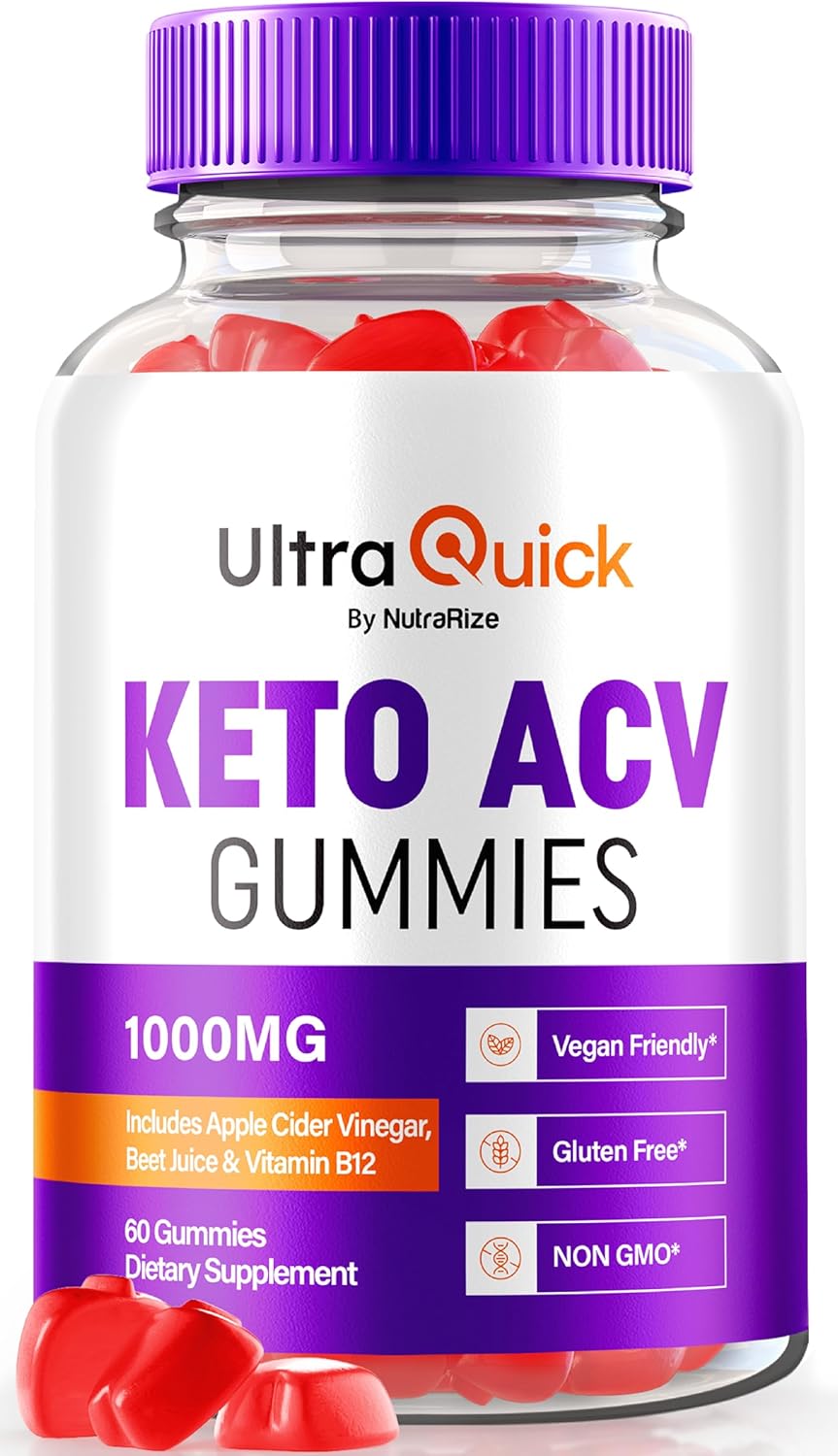 Premium NutraRize Ultra Quick Keto Apple Cider Vinegar Gummies - 1000MG Formula - Official Reviews - 60 Gummies