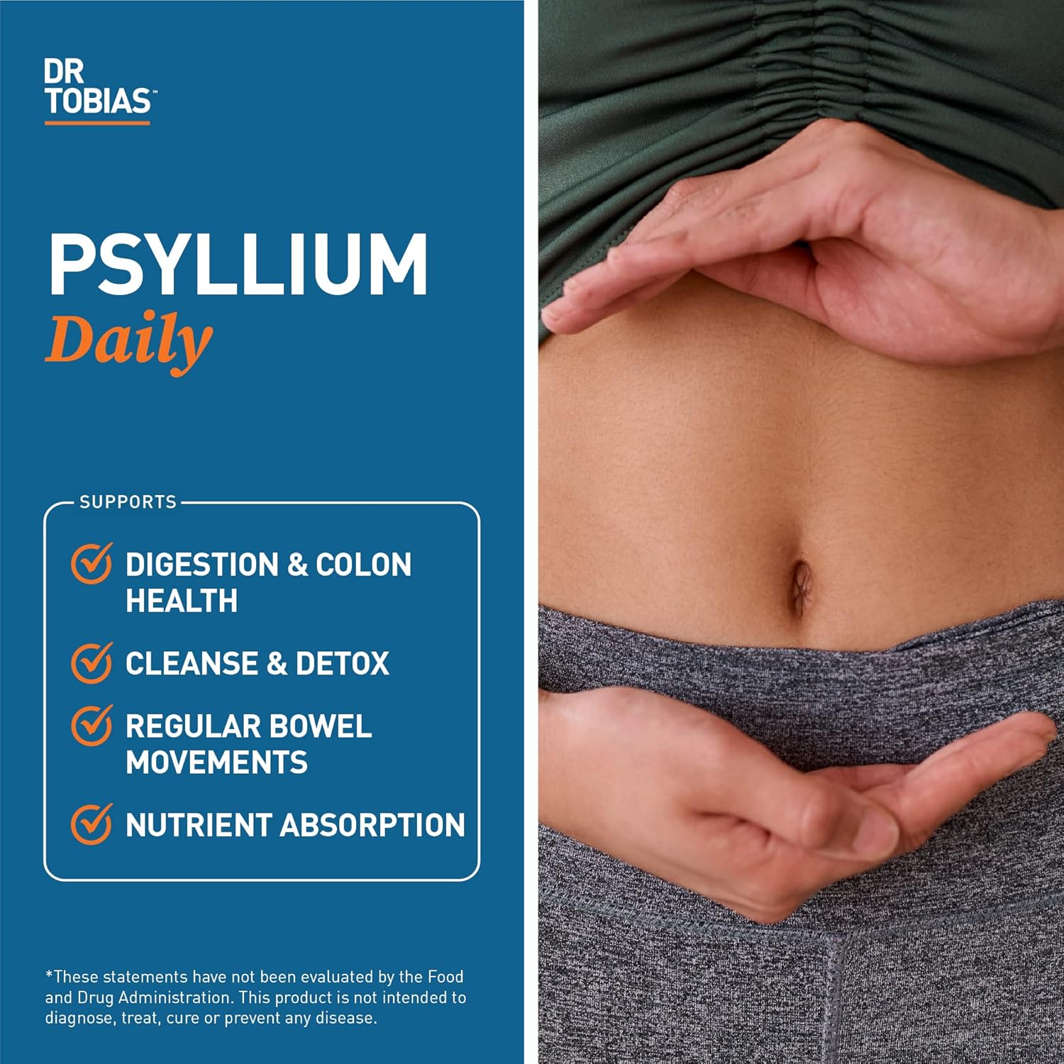 Premium Omega 3 Fish Oil and Psyllium Daily Supplement for Overall Health and Digestive Regularity - Non-GMO Formula