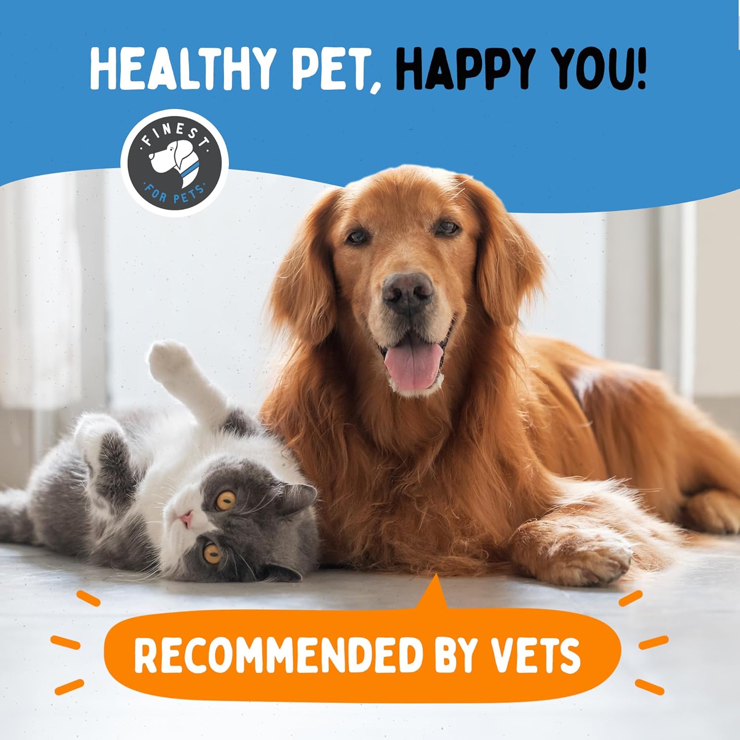 Premium Omega 3 Fish Oil for Dogs & Cats - Skin, Coat, Joints & Immune Health - 32 oz