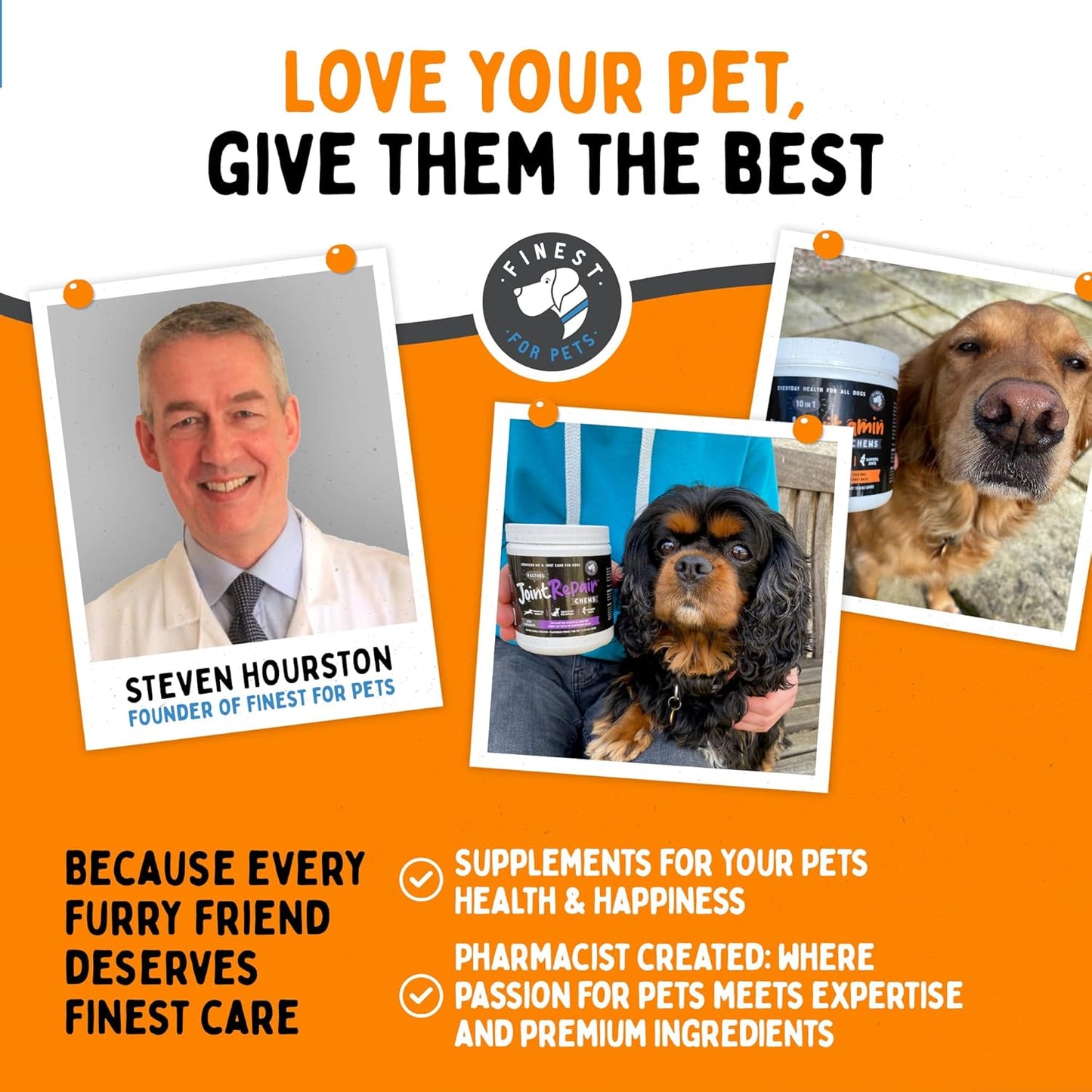 Premium Omega 3 Fish Oil for Dogs & Cats - Skin, Coat, Joints & Immune Health - 32 oz