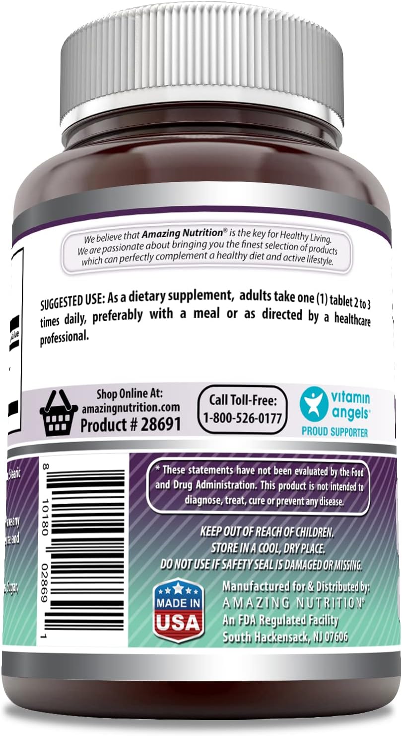 Premium OptiMSM 1500mg Tablets Supplement - Non-GMO & Gluten Free - Made in USA (180 Count) by Amazing Nutrition