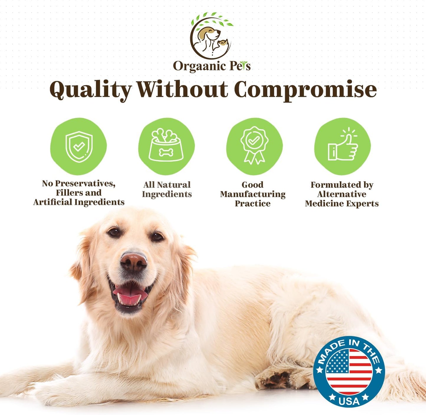 Premium Organic Dog Probiotic Chews - Enhance Gut Health, Alleviate Allergies - Probiotics, Postbiotics, Prebiotics, Colostrum, Glutamine, Mushrooms, Pumpkin, Quercetin, Superfood Blend