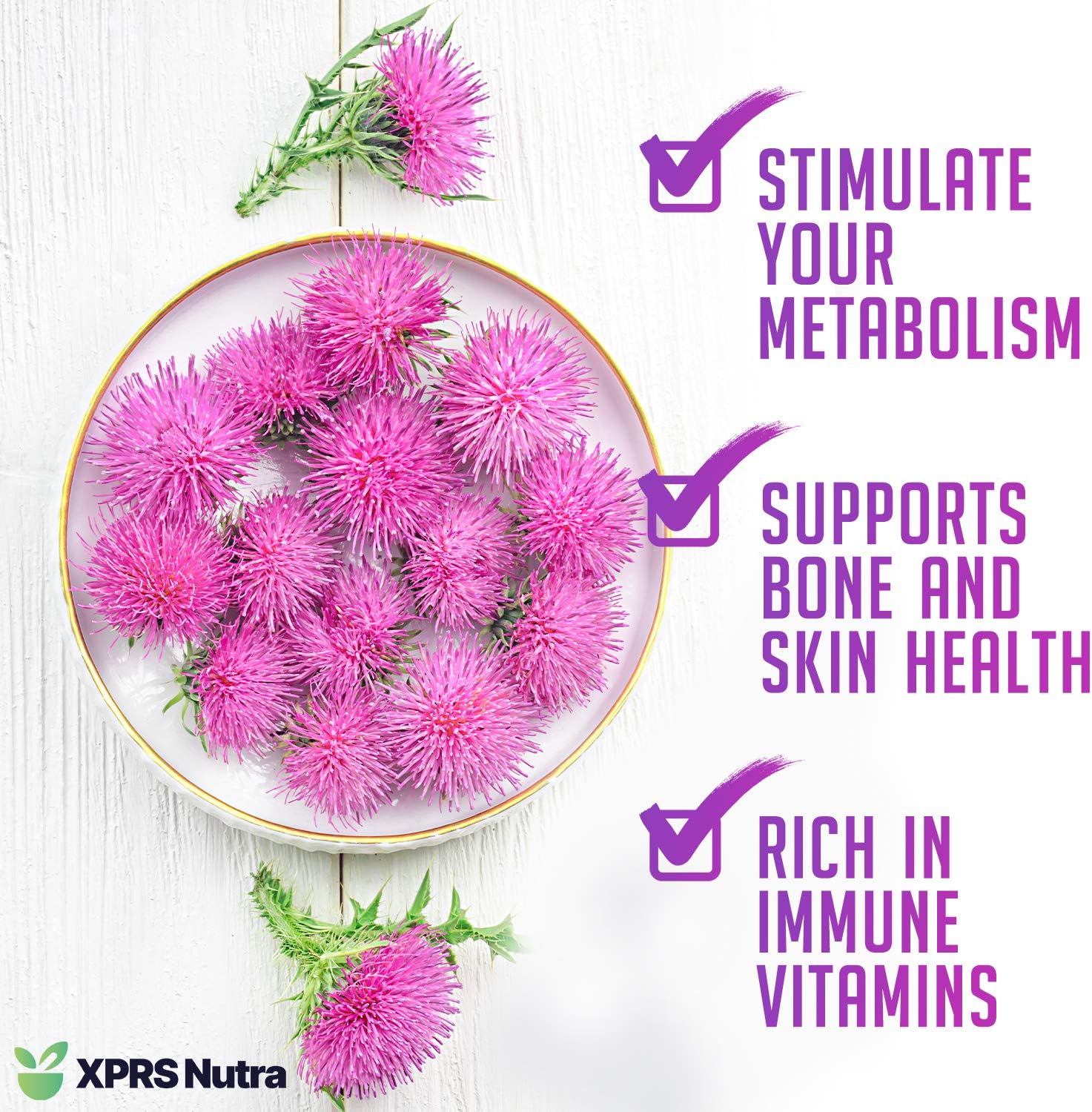 Premium Organic Milk Thistle Seed Powder - Rich in Silymarin & Antioxidants - Supports Liver Health - Vegan Friendly - 16 oz