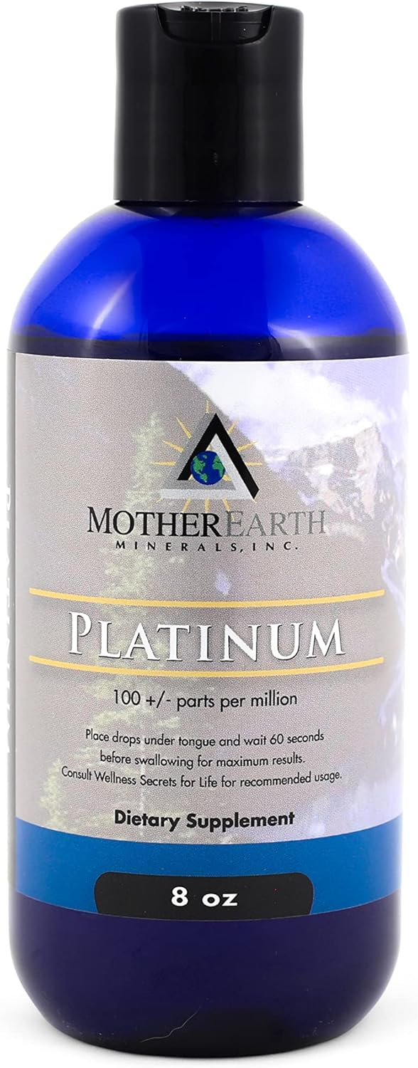 Premium Platinum Mineral Supplement for Cellular Longevity and Energy Boost - 8 oz, 96 Servings