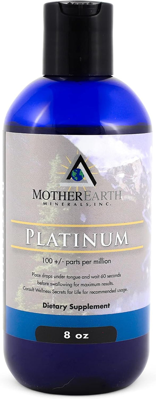 Premium Platinum Mineral Supplement for Cellular Longevity and Energy Boost - 8 oz, 96 Servings