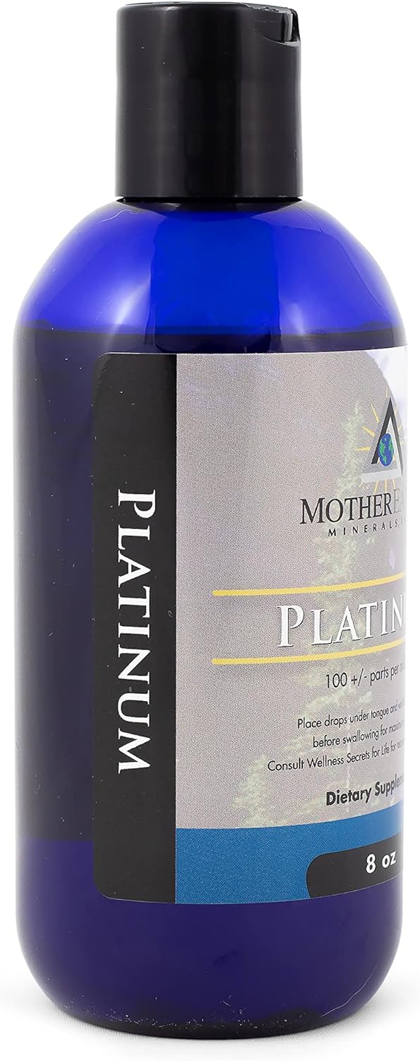 Premium Platinum Mineral Supplement for Cellular Longevity and Energy Boost - 8 oz, 96 Servings