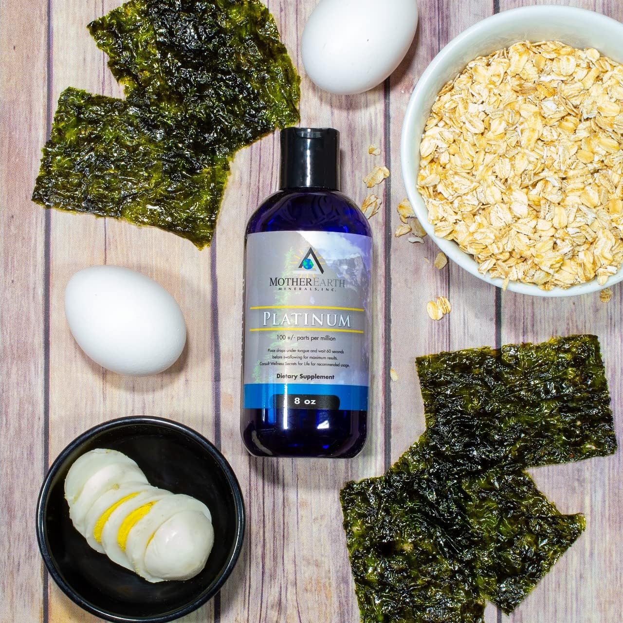 Premium Platinum Mineral Supplement for Cellular Longevity and Energy Boost - 8 oz, 96 Servings