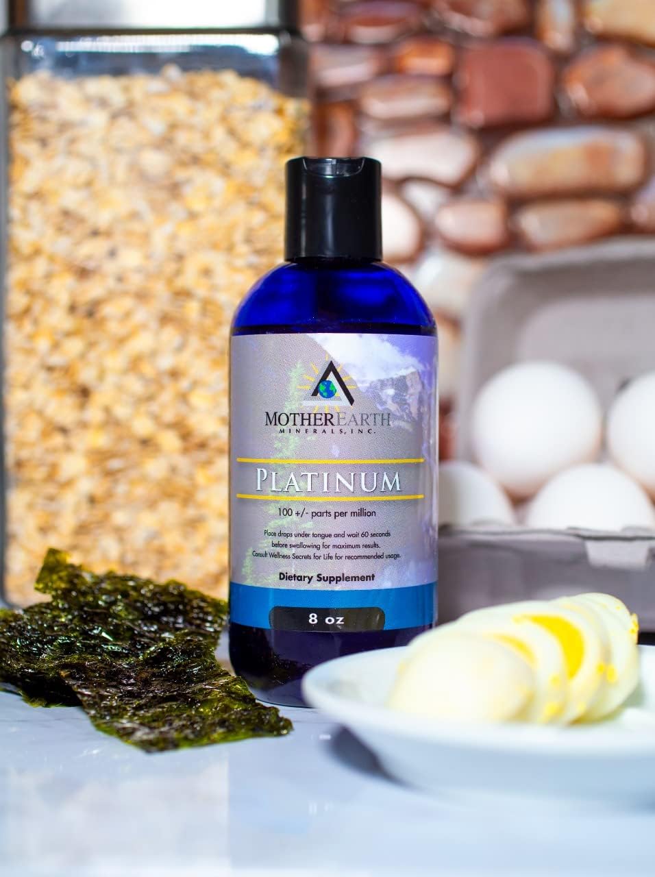 Premium Platinum Mineral Supplement for Cellular Longevity and Energy Boost - 8 oz, 96 Servings