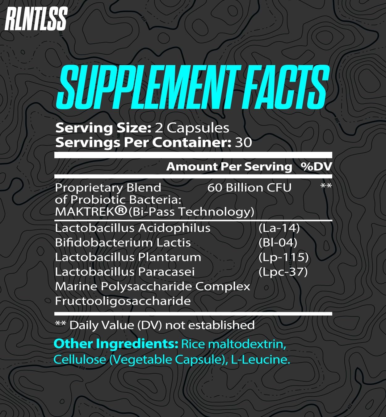 Premium Probiotic Supplement for Men and Women - 60 Billion CFU, 4 Strain Blend - Shelf Stable Capsules with Prebiotics - 60 Count Bottle