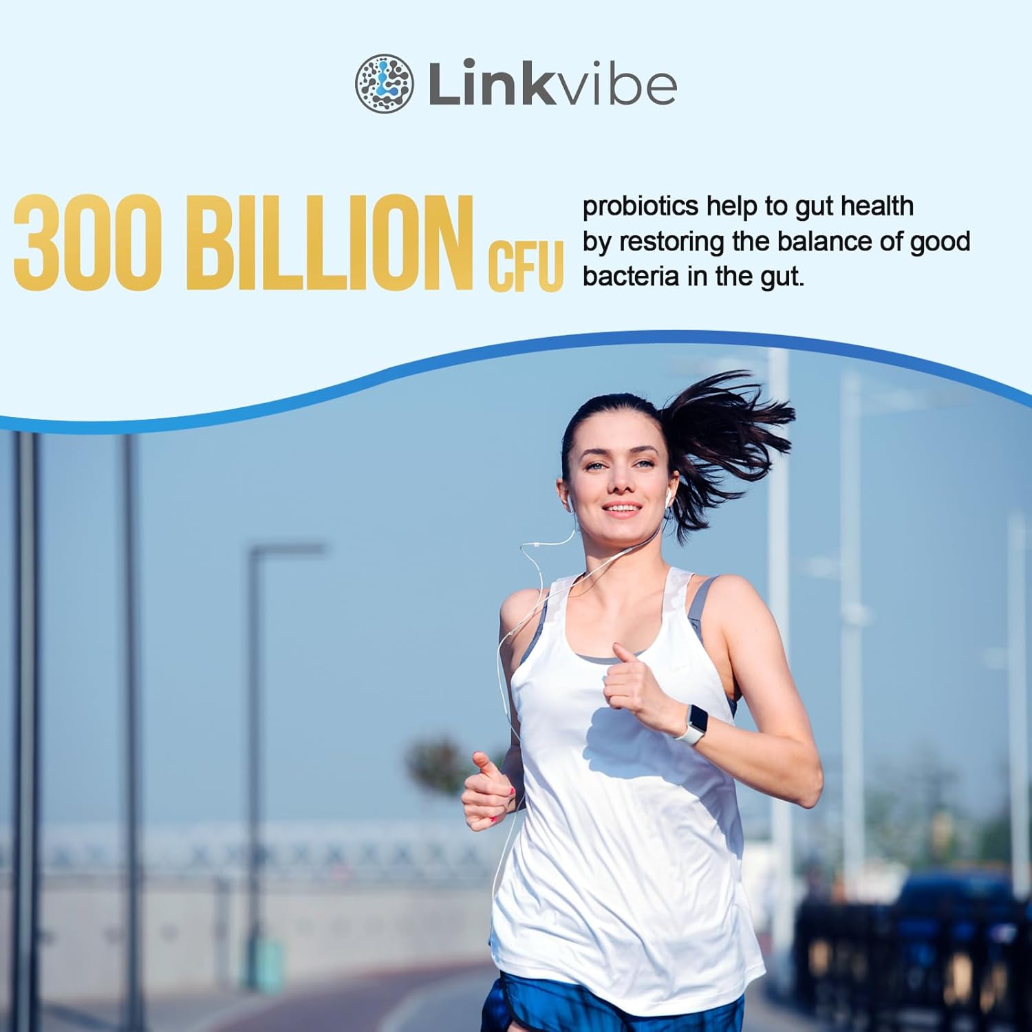 Premium Probiotic Supplement with 300 Billion CFU, 12 Strains, Organic Prebiotics - Supports Digestive, Immune, Gut Health - Women and Men - 240 Capsules, Dairy-Free, Shelf Stable