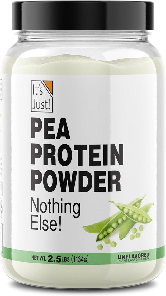 Premium Quality 100% Pea Protein Powder - Vegan Plant Based, Grown in Canada, Smooth Texture, Gluten Free, Keto Friendly - 2.5 lb Unflavored