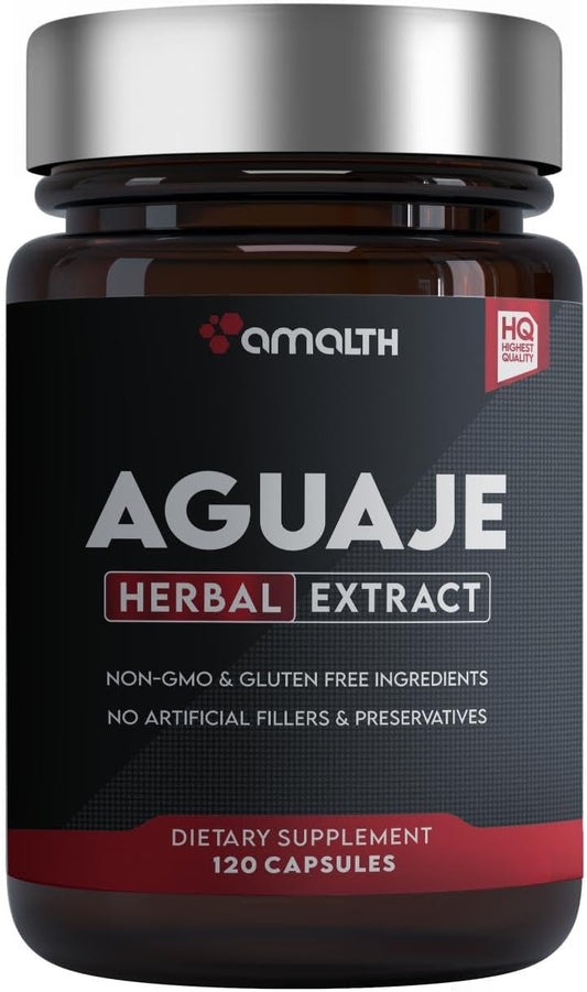 Premium Quality AMALTH Aguaje Curves Capsules for Women - Extra Strength Natural Supplements from Peru - 90 Non-GMO Pills