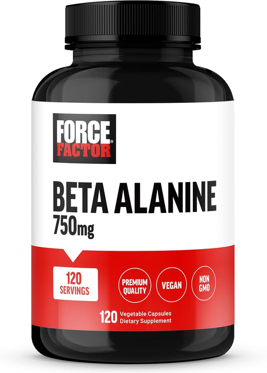 Premium Quality Beta Alanine Capsules for Endurance & Performance Boost, 120 Vegan Non-GMO Capsules, Clinical Dose Formula