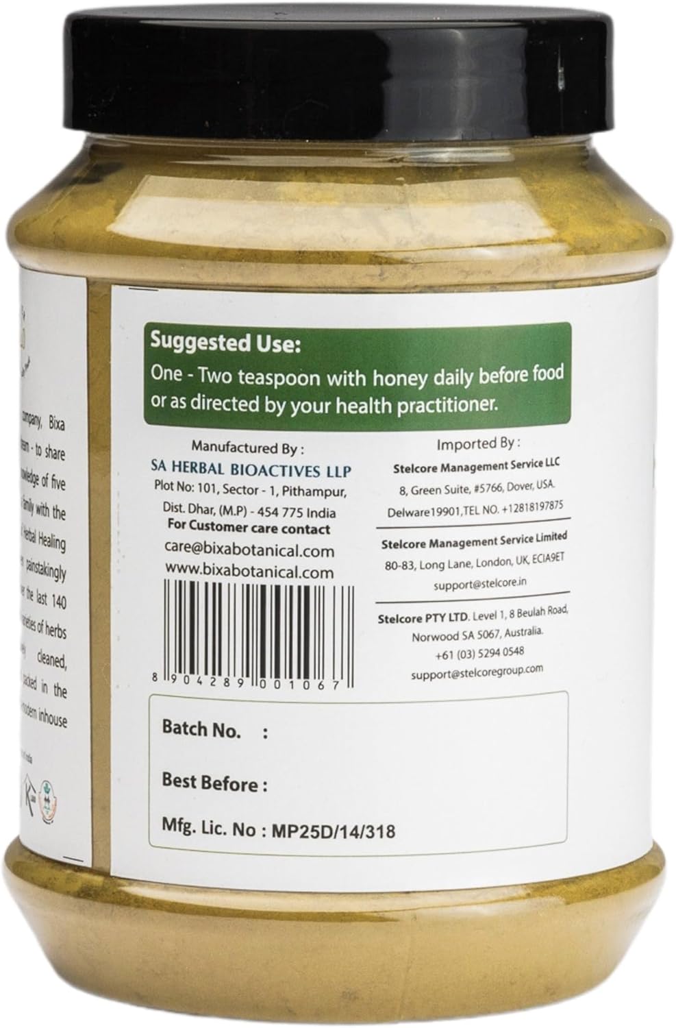 Premium Quality Bixa Botanical Tulsi Leaves Powder (Holy Basil) - 454g/16 Oz - Immunity Support for Healthy Breathing & Oral Care - Tea Compatible - Natural Diet Supplement - 1 Pack