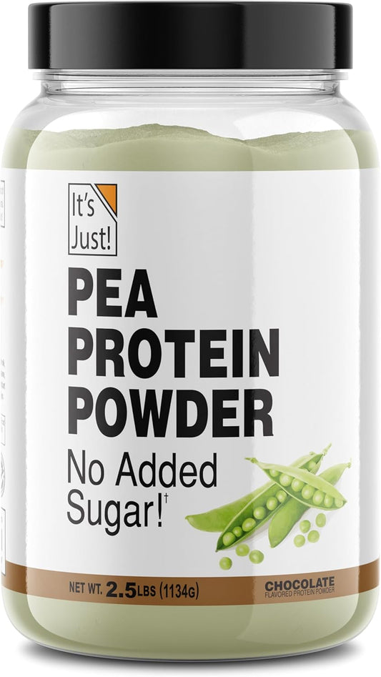 Premium Quality Chocolate Pea Protein Isolate - 2.5 lb, Plant-Based, Gluten-Free, Vegan, Keto Friendly - Made in Canada, Packaged in USA