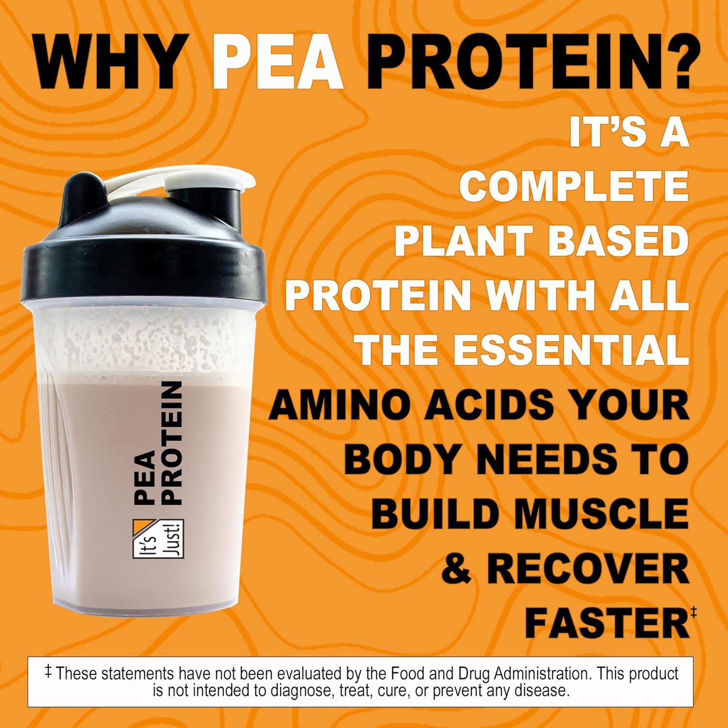 Premium Quality Chocolate Pea Protein Isolate - 2.5 lb, Plant-Based, Gluten-Free, Vegan, Keto Friendly - Made in Canada, Packaged in USA