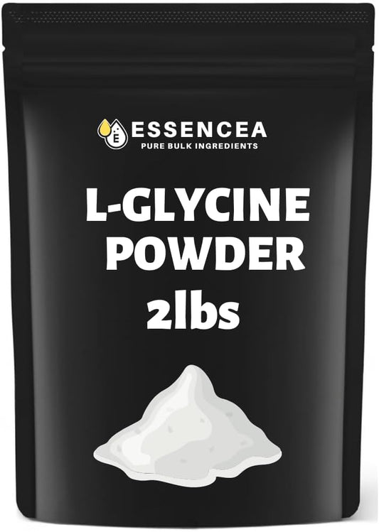 Premium Quality Essencea L-Glycine Powder - 32 Ounces - Pure Bulk Ingredients - 100% L-Glycine Supplement