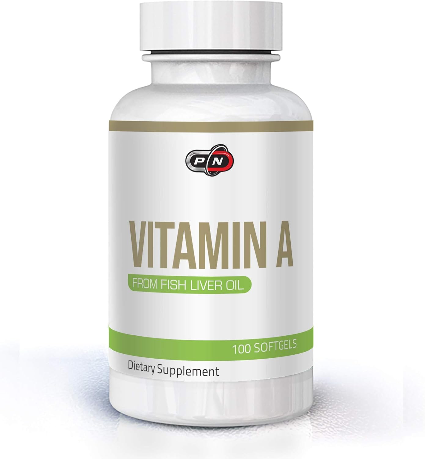 Premium Quality Vitamin A Supplement from Natural Fish Liver Oil - 100 Softgels - 10000 iu - Supports Immune System, Bones, and Vision - Non-GMO - Retinyl Palmitate Capsules