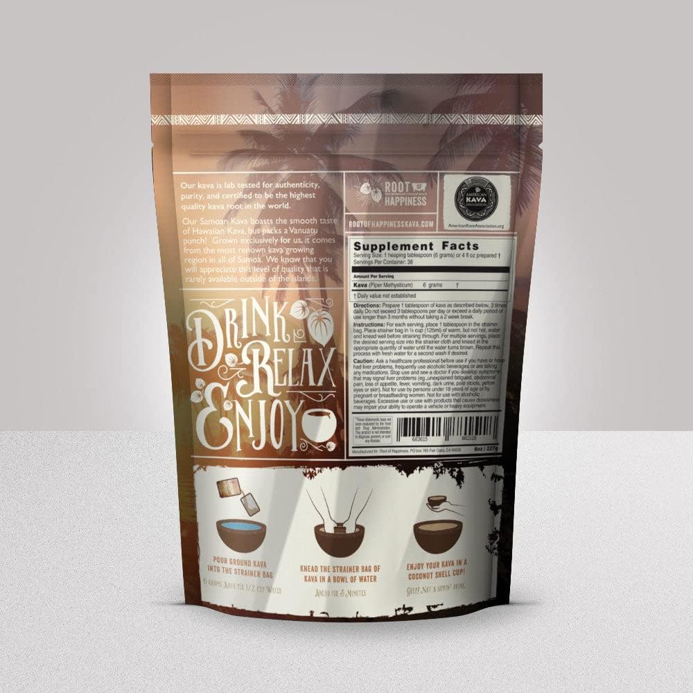 Premium Samoan Kava Powder - 1/2lb of Happiness
